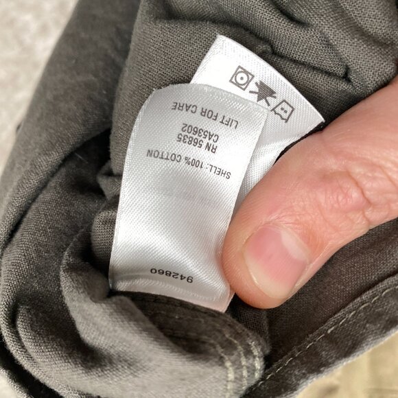 Cabela's Shirt Mens XL Gray Tan Long Sleeve Button-Up Shooting Hunting Outdoors - Picture 8 of 11